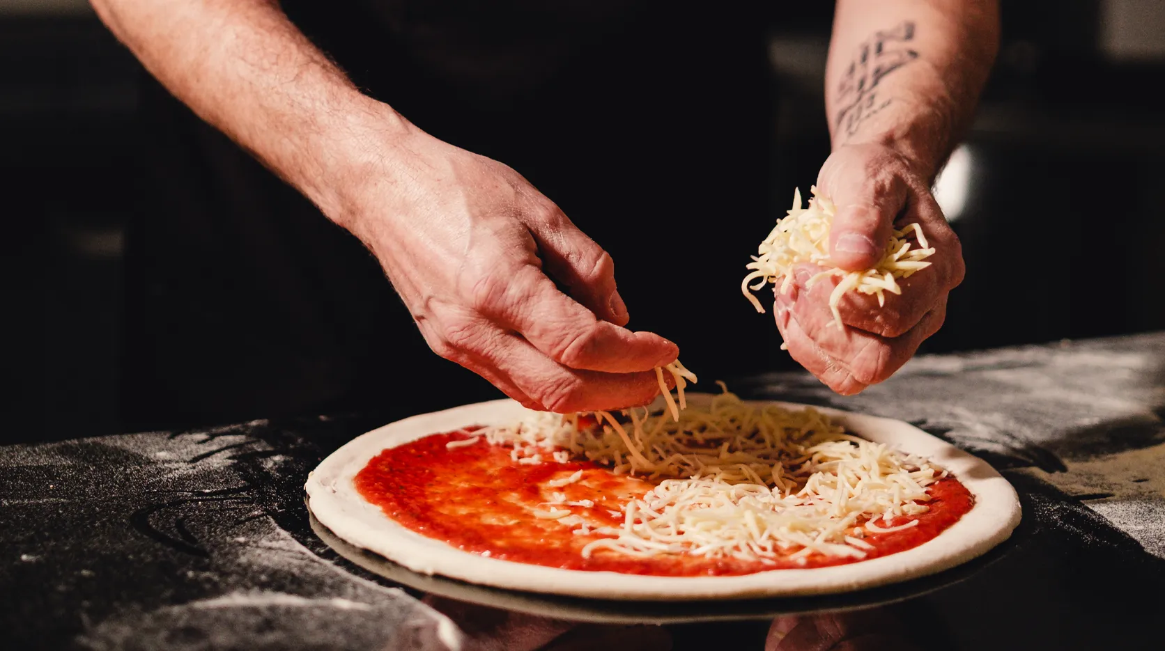 Fromage sur Pizza